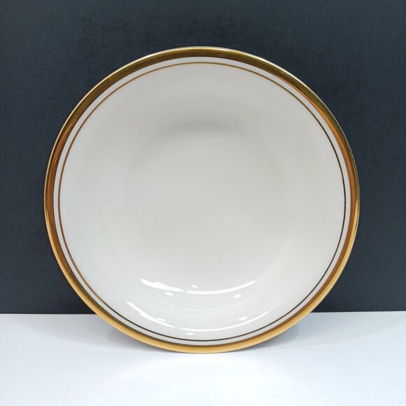 Set/10 Noritake 5.5" Fruit Berry Bowls Viceroy Ivory China 1975-1986 Gold Trim - Picture 2 of 5